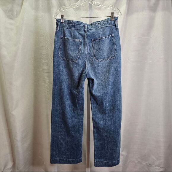 J. Crew Cropped Wide Leg Paperback Waist Jeans Size 28 - Picture 9 of 9